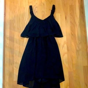 NWT 1 Clothing Black Ruffle Dress - L